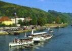 Elbe mit Schaufelraddampfer vor Rathen